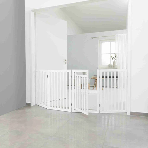 Trixie Hunde-Absperrgitter Mit Tür, 4-teilig 3 Trixie Hunde-Absperrgitter Mit Tür, 4-teilig